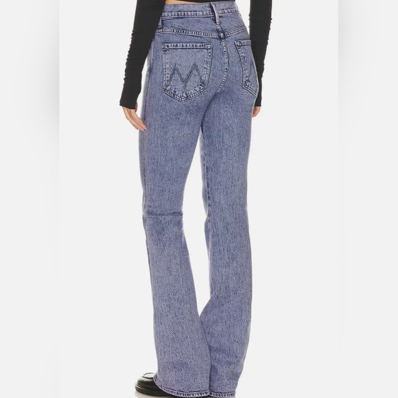 Mother Desperado Heel Acid Trip Paisley Purple High Rise Bootcut Jeans 28 NWT - Picture 2 of 12